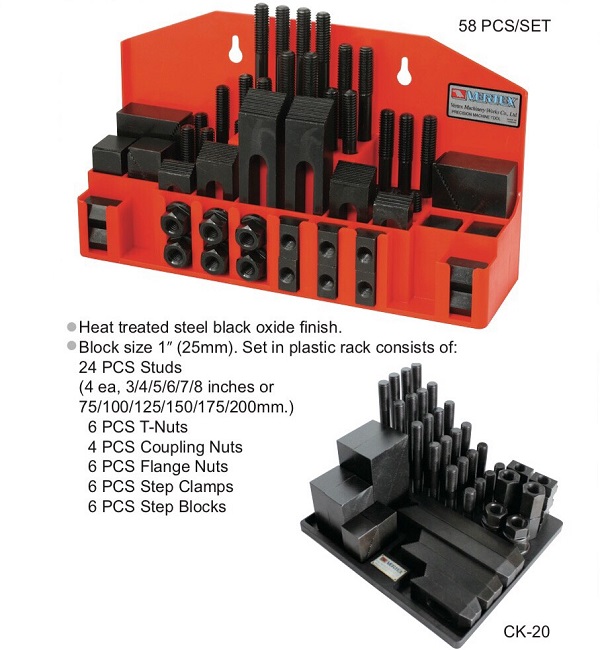 Bộ Kẹp Phôi 52 Chi Tiết CK - Vertex